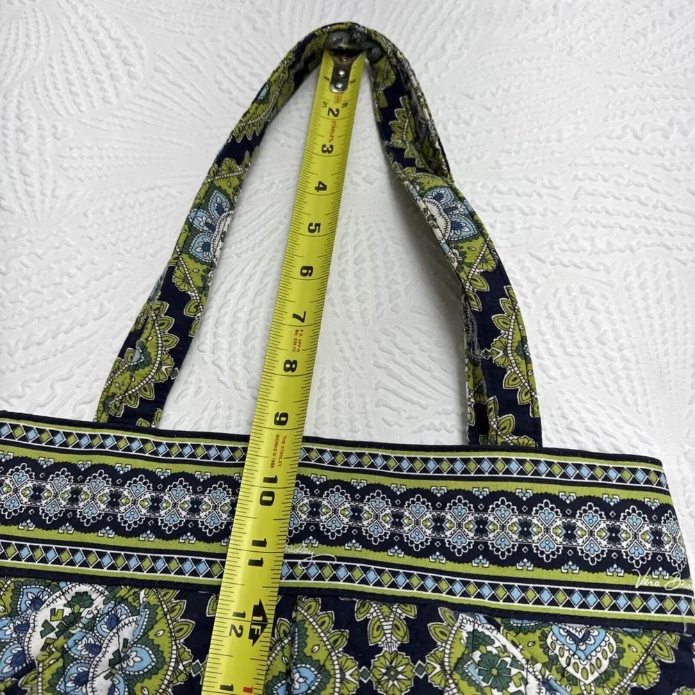 Vera Bradley Cambridge Green Blue,black Shoulder Handbag Medium - Picture 15 of 15